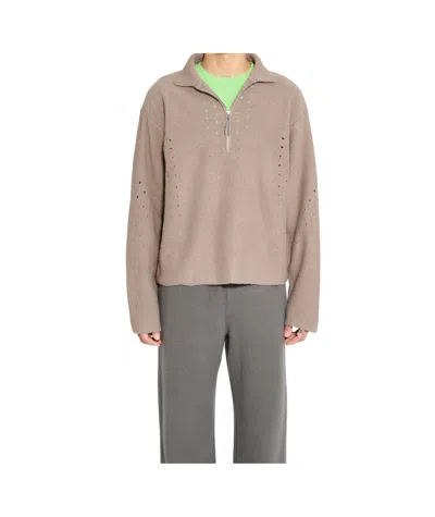 Roa Open-knit Sweater In Nude