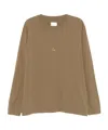 Roa Open-necked Black Shirt In Brown