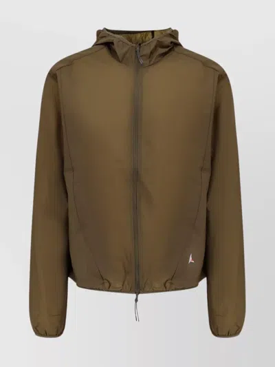 Roa Packable Wind-proof Lightweight Nylon Jacket In Green