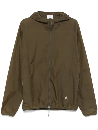 Roa Packable Windbreaker In Green