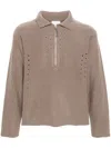 Roa Pullover Mit Lochmuster In Nude