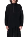 Roa Men S Polartec Fleece Button Up In Black