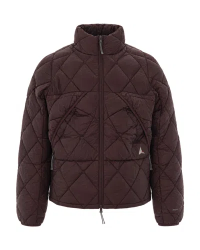Roa Quilted Puffer Jacket In Animal Print