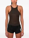 Roa Racer-back Stretch Top In Brown