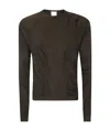Roa Brown 3d Knit Long Sleeve Sweater In Black