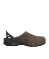 Roa Fedaia Suede Back-strap Mule In Brown
