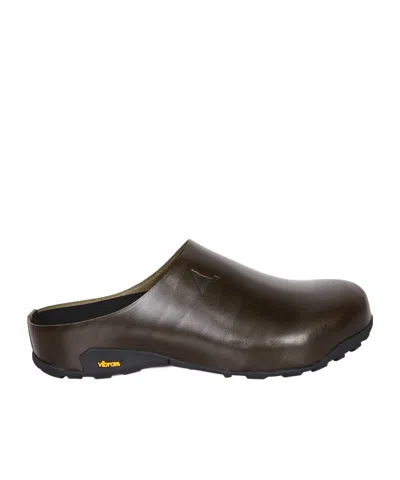 Roa Round-toe Mule Slippers In Black