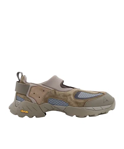 ROA ROA ROZES LOGO PRINTED ROUND TOE SNEAKERS
