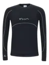 Roa T-shirt Stretch Fabric Textured Panels In Black