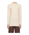 Roa Off-white Seamless Long Sleeve T-shirt In White