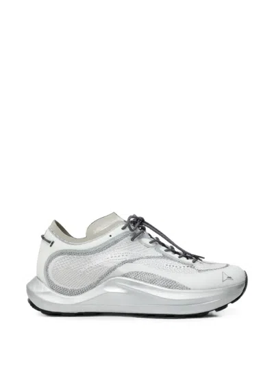 Roa Sella Mesh-panel Sneakers In Silver