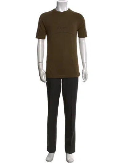 Pre-owned Roa Short Sleeve Shirt In Green