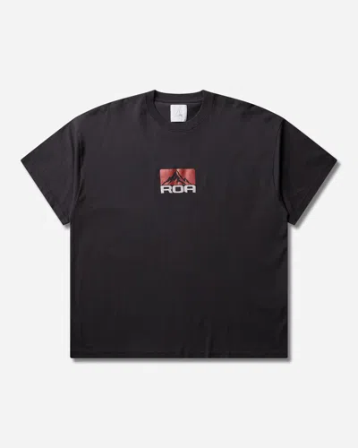 Roa Signal Mountain T-shirt Washed In Black