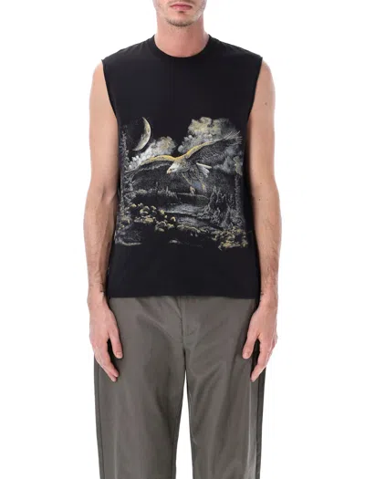 Roa Sleeveless Fai Tee In Black