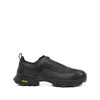 Roa Katharina Light Rubber And Leather-trimmed Ripstop Sneakers In Black