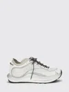 Roa White Fabric Athletic Sneakers In White