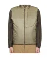 Roa Stand-collar Cotton Vest In Nude
