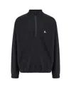Roa Men Stretch Cotton Sweatshirt With Logo In Black