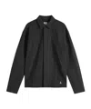Roa Stretch Nylon Crepe Over Shirt In Black