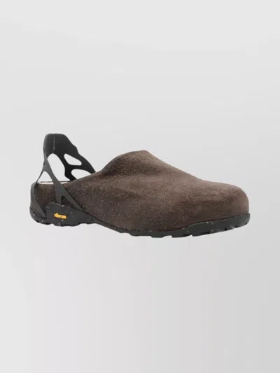 ROA SUEDE OPEN TOE LOW TOP SNEAKERS