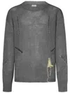 Roa Hemp Crewneck Sweater Grey In Grey