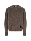 Roa Dropstitch Sweater In Brown