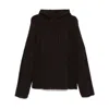 Roa Colour-block Hoodie In Brown