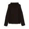 Roa Colour-block Hoodie In Brown