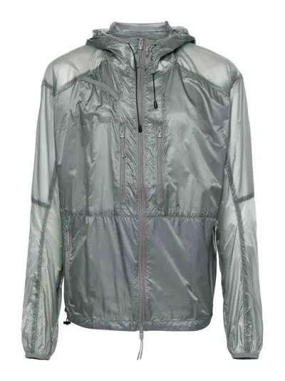 Roa Synthetic Jacket Transparent In Grey