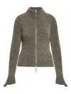 Roa Tasna Zip-up Cardigan In Gray