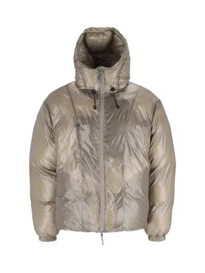 Roa Taupe Comfortemp Ecodown Hooded Jacket In Neutral
