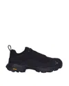 Roa Katharina Light Rubber And Leather-trimmed Ripstop Sneakers In Black