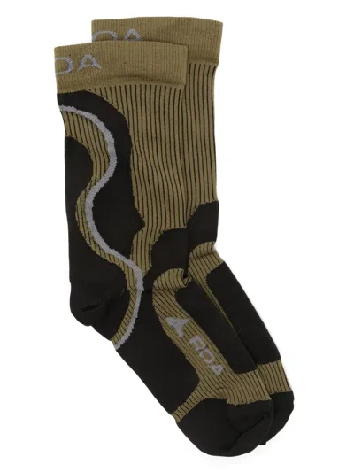 Roa Technical Socks In 褐色