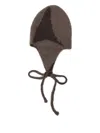 Roa Tie Mohair Beanie In Brown