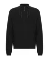 Roa Half-zip Embellished Sweater In Black