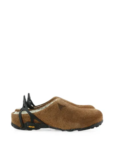 Roa Vibram-sole Slip-on Mules In Brown