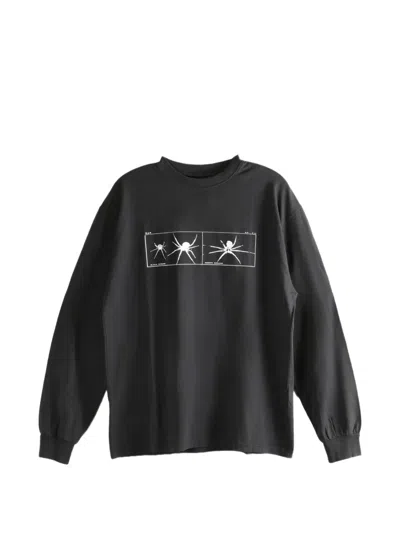 Roa Washed Graphic T-shirt In Black