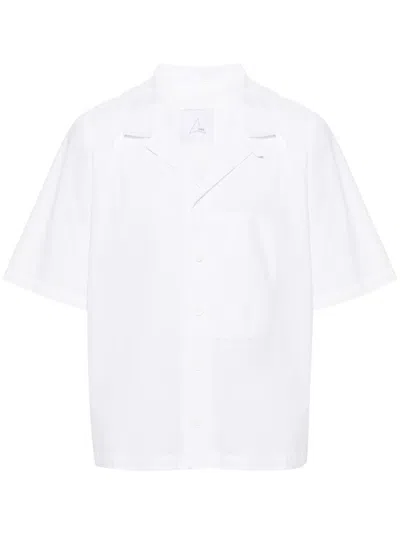 ROA WHITE POPLIN SHORT-SLEEVE SHIRT