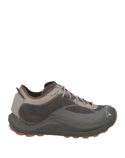 Roa Woman Sneakers Charcoal Size 10 Textile Fibers, Rubber In Grey