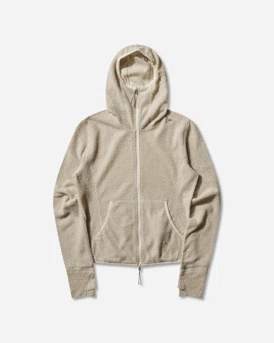 Roa Women S Awi Thermal Zip-up Baby Hoodie Dirty In Gray