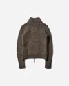 Roa Women S Tasna Mohair Zip Up Sweater Dark Taupe In Gray