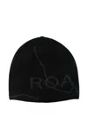 Roa Logo Wool Beanie In Black