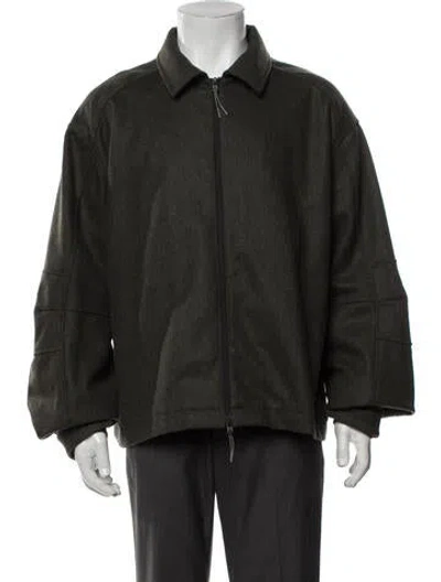 Pre-owned Roa Wool Jacket In Green
