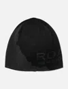 Roa X Wander Jacquard-logo Beanie Hat In Black