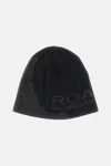 Roa X Wander Jacquard-logo Beanie Hat In Black