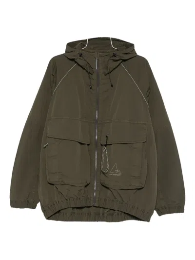 Roa X Wander Garment Hooded Jacket In Green