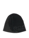 Roa X Wander Jacquard-logo Beanie Hat In Black