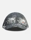 Roa X Wrangler Denim 6 Panel Cap Washed Pattern In Grey/灰色/그레이/グレー