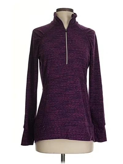 Pre-owned Road Runner Sports Fleece Jacket In Purple