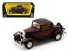 Road Signature 1932 Ford 3-window Coupe Burgundy 1/43 Diecast Model Car By